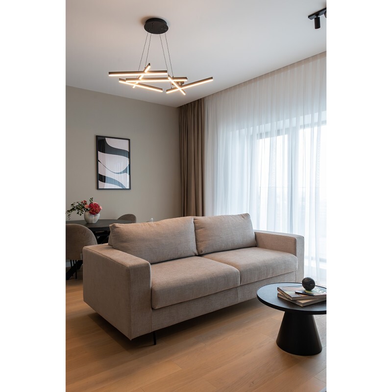 Mocha Loft: Minimalism cald cu accente posh