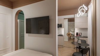 Funcționalitate și stil în 24 mp: un proiect cu accente The Home