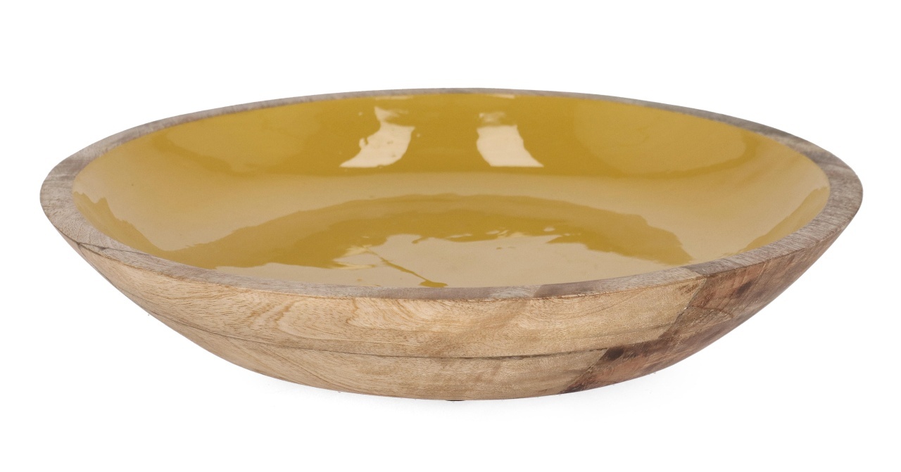 Dinnerware Bol portocaliu/maro din ceramica 38 cm Thara Low Bizzotto