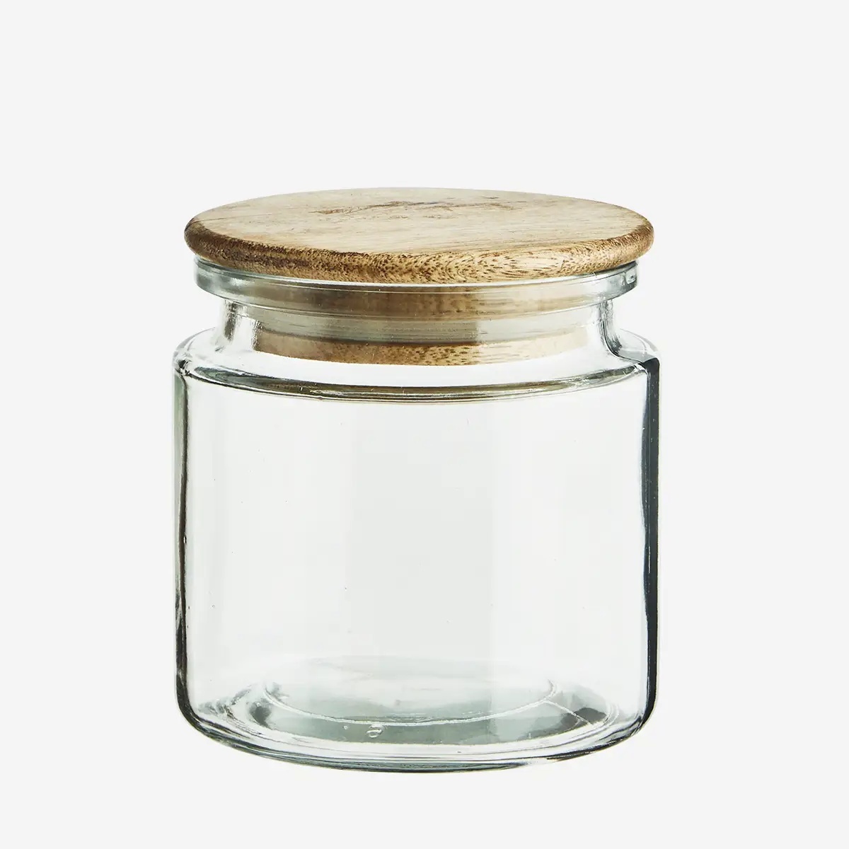 Food Storage Containers Borcan cu capac maro/transparent din sticla 500 ml Monaco Madam Stoltz