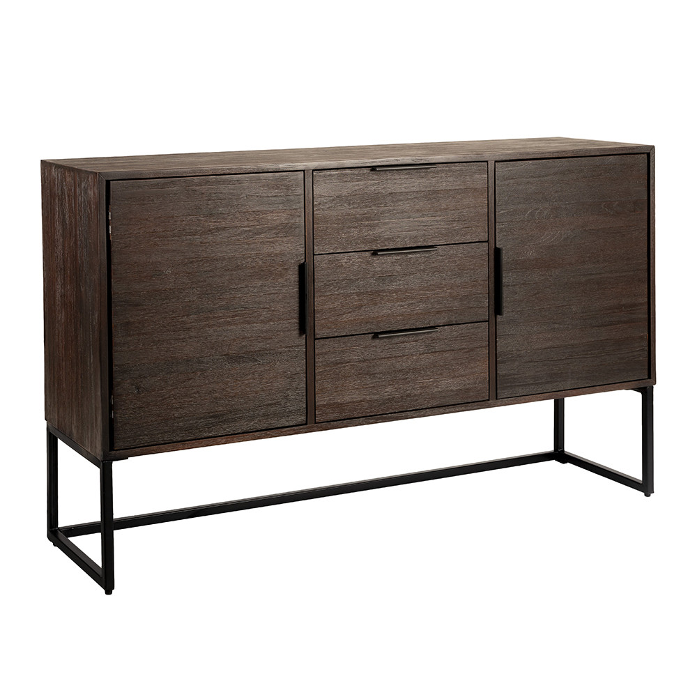 Buffets & Sideboards Bufet inferior maro din lemn 135 cm Webster High Quiet Object