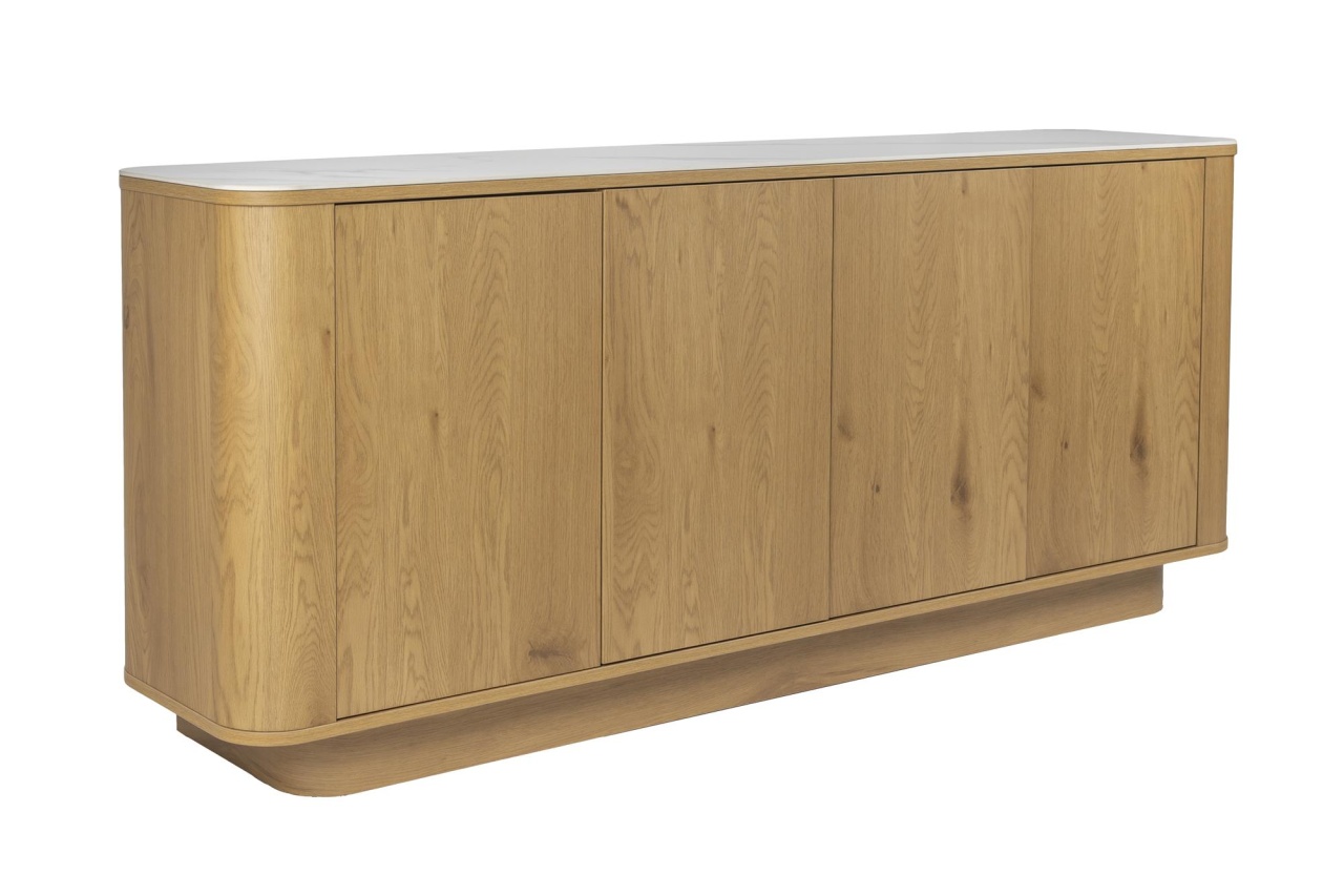 Furniture Bufet inferior maro din lemn 180 cm Almira Oak The Home Collection