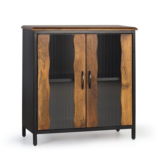 Bufet inferior maro/negru din lemn 87 cm Saran Giner y Colomer