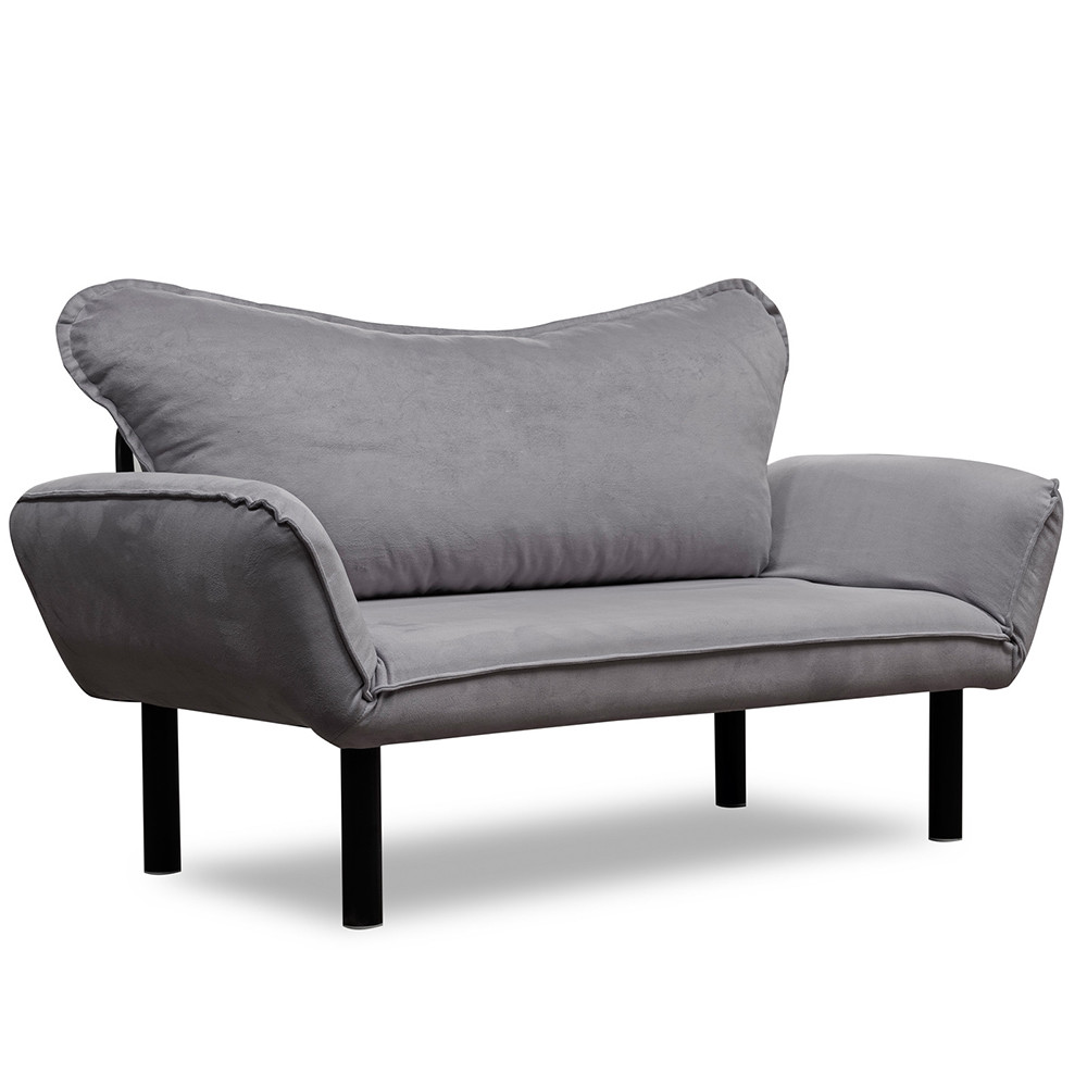 Sofas Canapea gri din textil pentru 2 persoane Chatto The Home Collection
