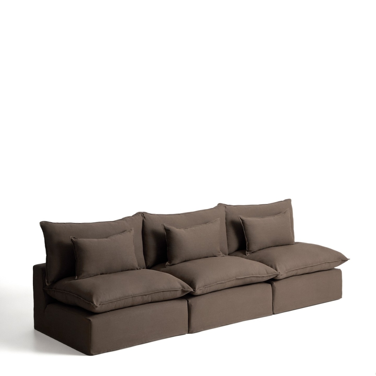 Sofas Canapea modulara grej din textil pentru 5 persoane Anarela S Kave Home