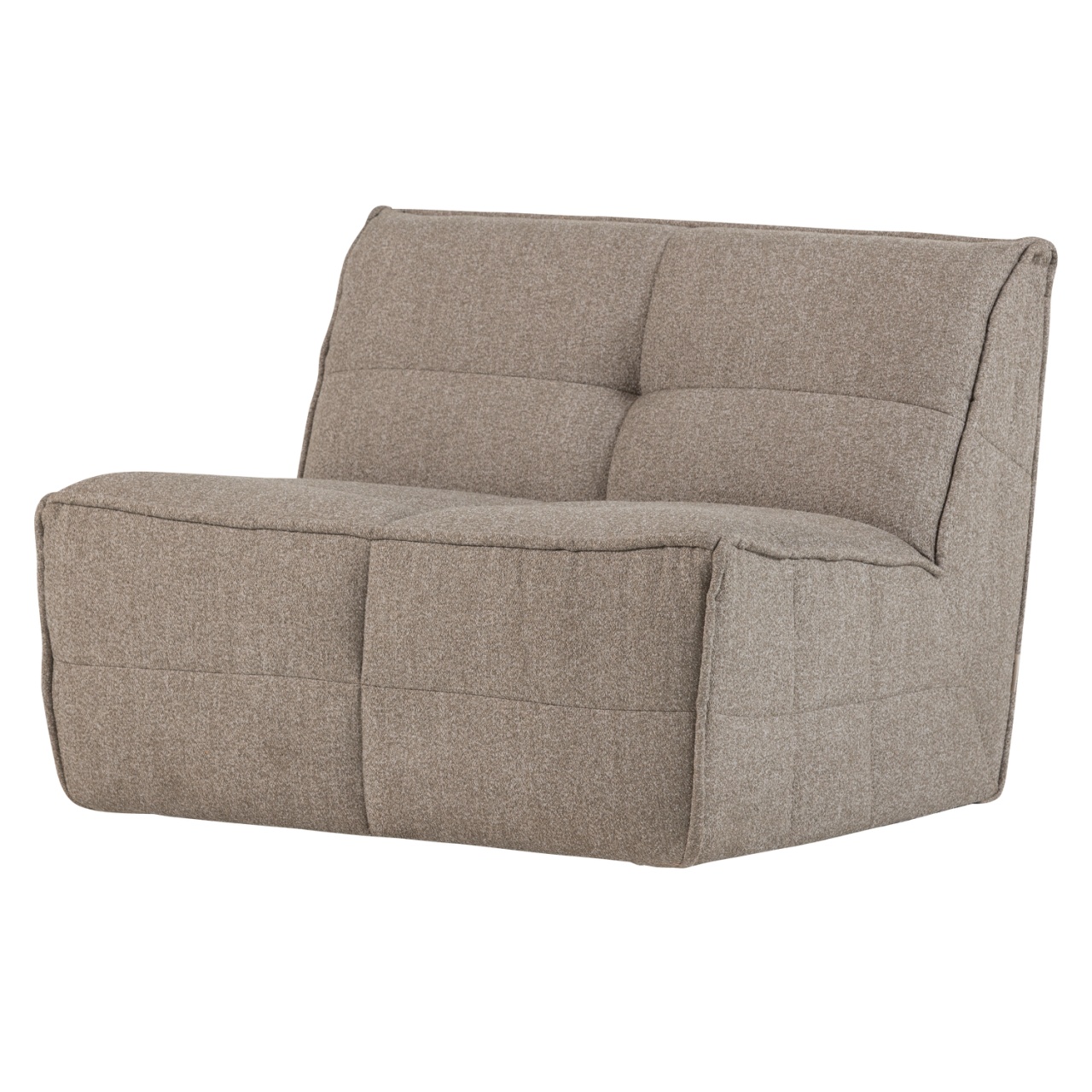 Sectional Sofa Units Canapea modulara kaki/maro din textil pentru 1persoana Cluster Woood