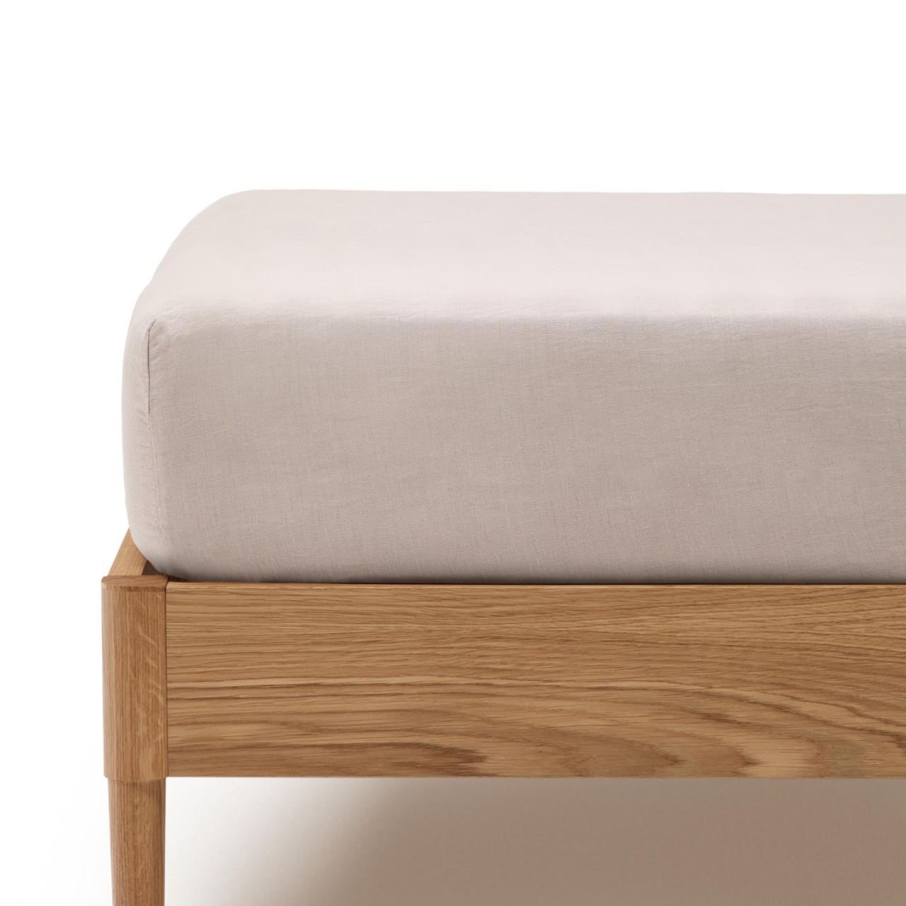 Linens & Bedding Cearsaf ecru din fibre naturale 160x220 cm Simmel Kave Home
