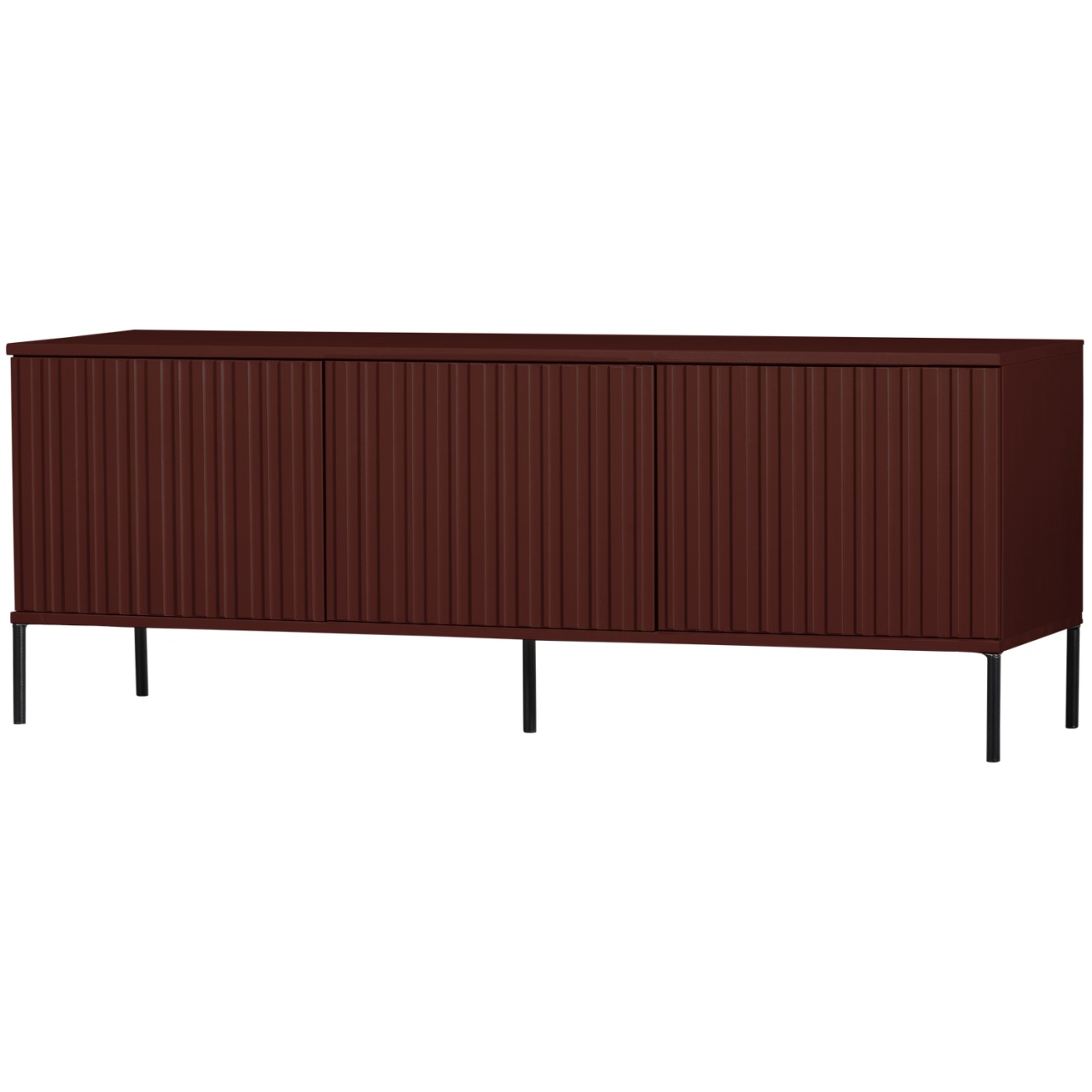 Entertainment Centers & TV Stands Comoda TV rosu burgund din lemn 150 cm New Gravure Woood