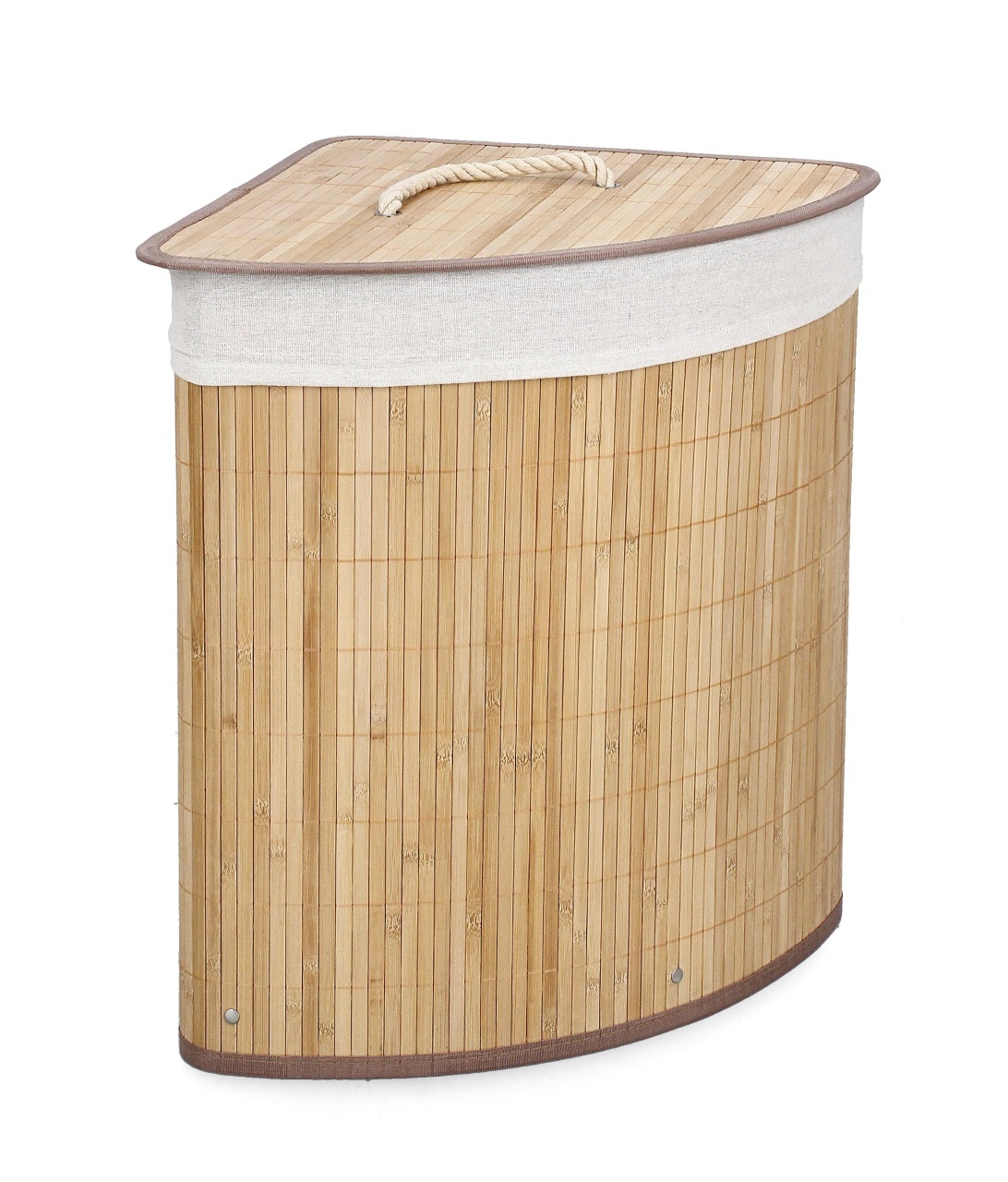Bizzotto Cos de rufe maro/alb din bambus Ananda Angular Bizzotto