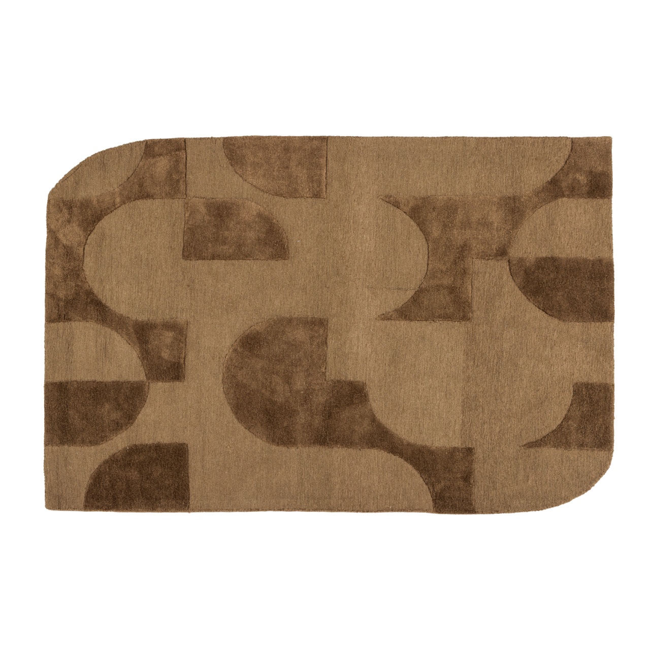 Rugs Covor maro din fibre 170x240 cm Livo Woood