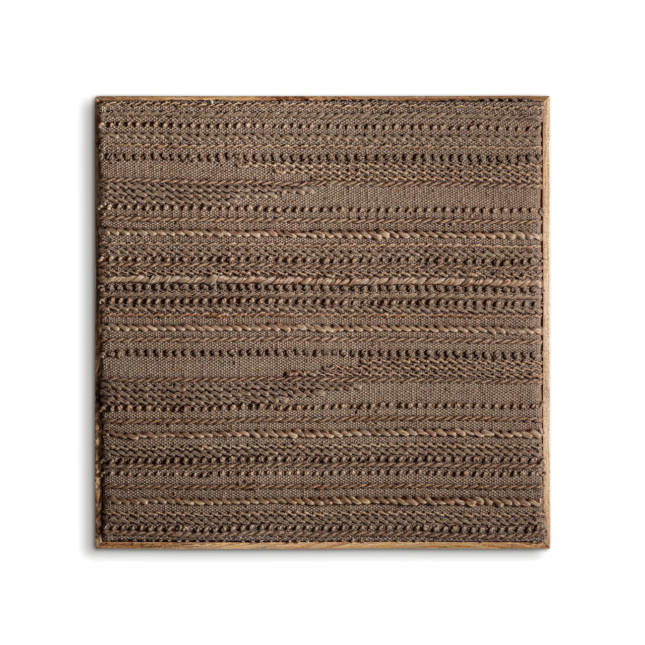 rochii boho chic de nuntă Decoratiune de perete maro din fibre naturale 120x120 cm Caliu Vical Home