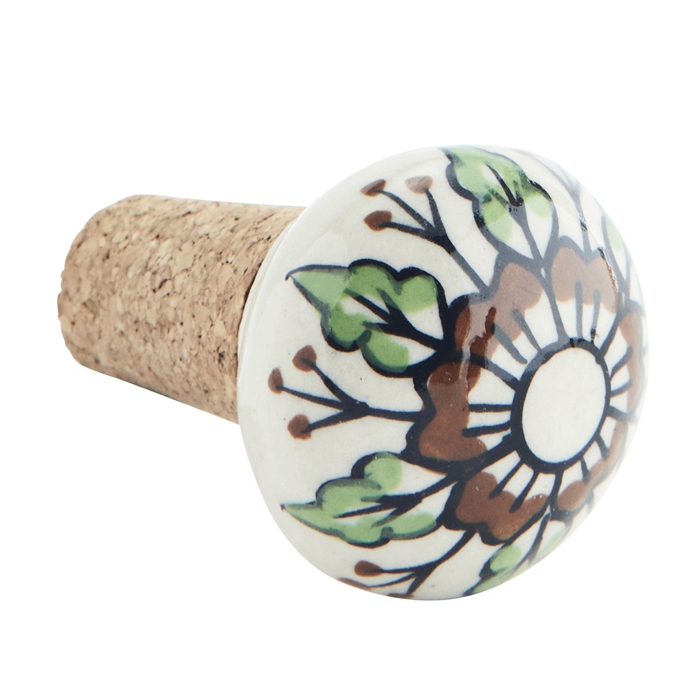 Hardware Accessories Dop pentru sticla multicolor din ceramica Martyn Madam Stoltz