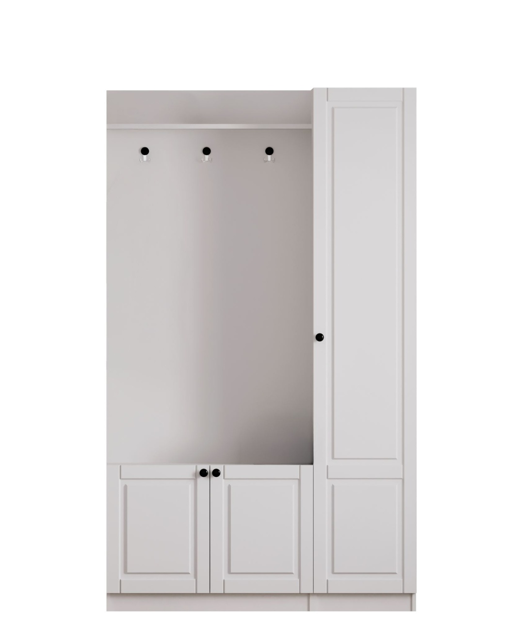 dulap mdf Dulap lobby alb 200 cm Ioka The Home Collection