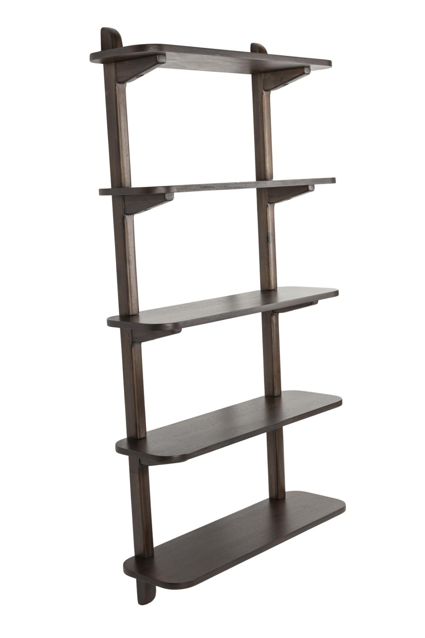 Shelving Etajera maro din lemn 160 cm Hogar Walnut Zuiver