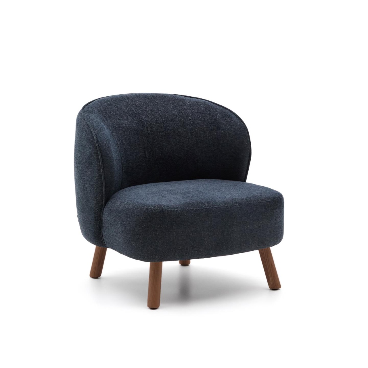 Chairs Fotoliu albastru/gri din textil Ulit Chenille Kave Home
