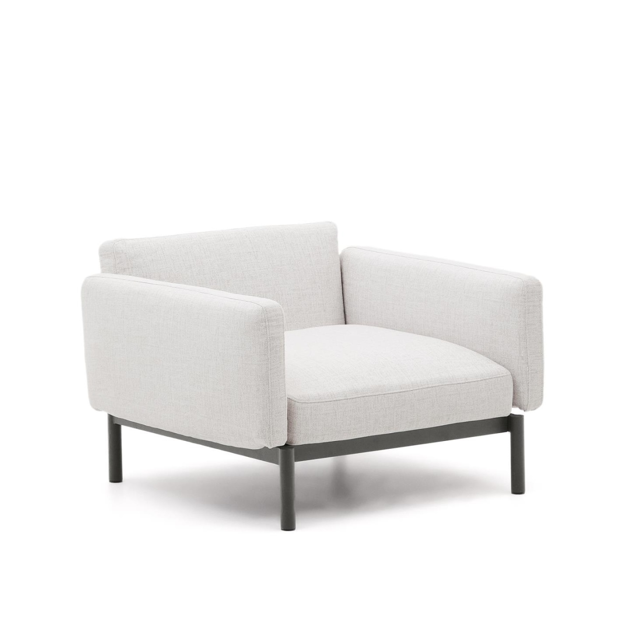 Outdoor Furniture Fotoliu exterior bej/gri din textil Sorells Kave Home