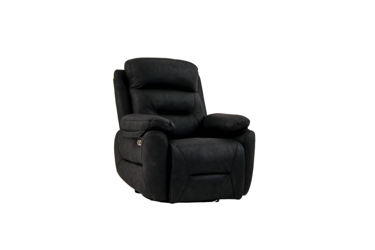 Chairs Fotoliu recliner negru din textil Comfort Electric The Home Collection