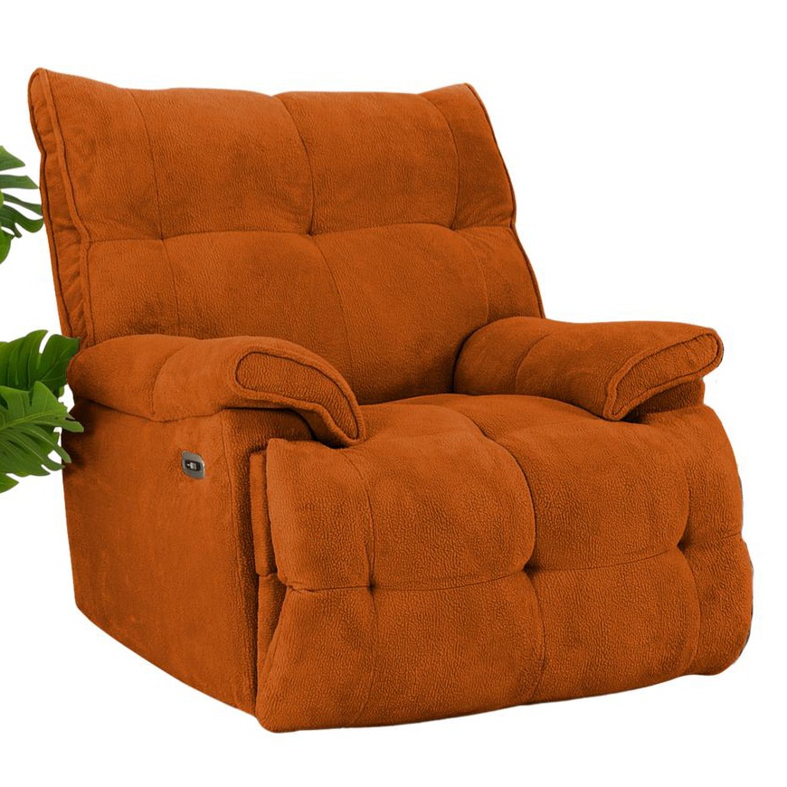 Chairs Fotoliu recliner rosu din textil Soft Electric The Home Collection