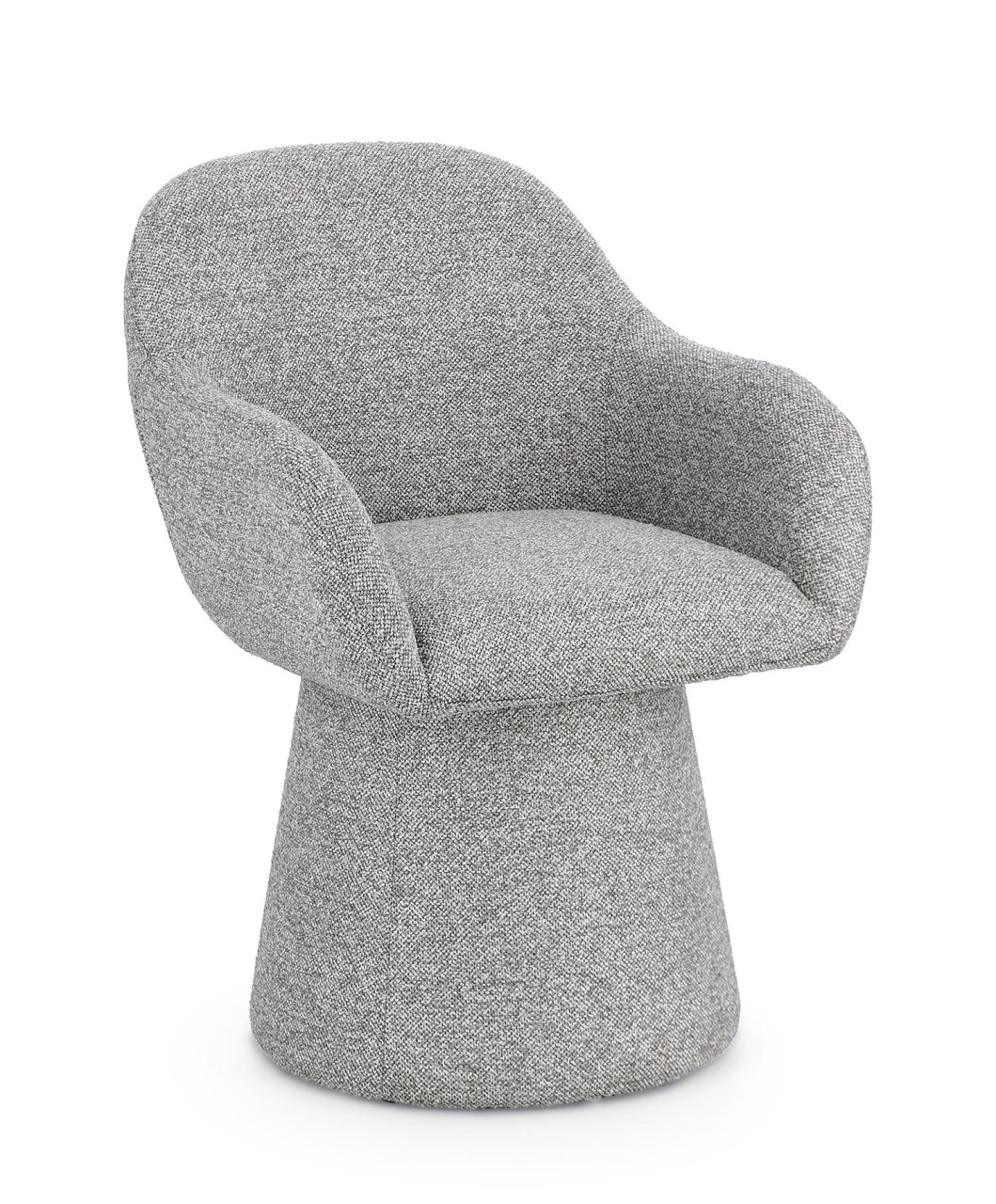 Chairs Fotoliu rotativ gri din textil Antara Bizzotto