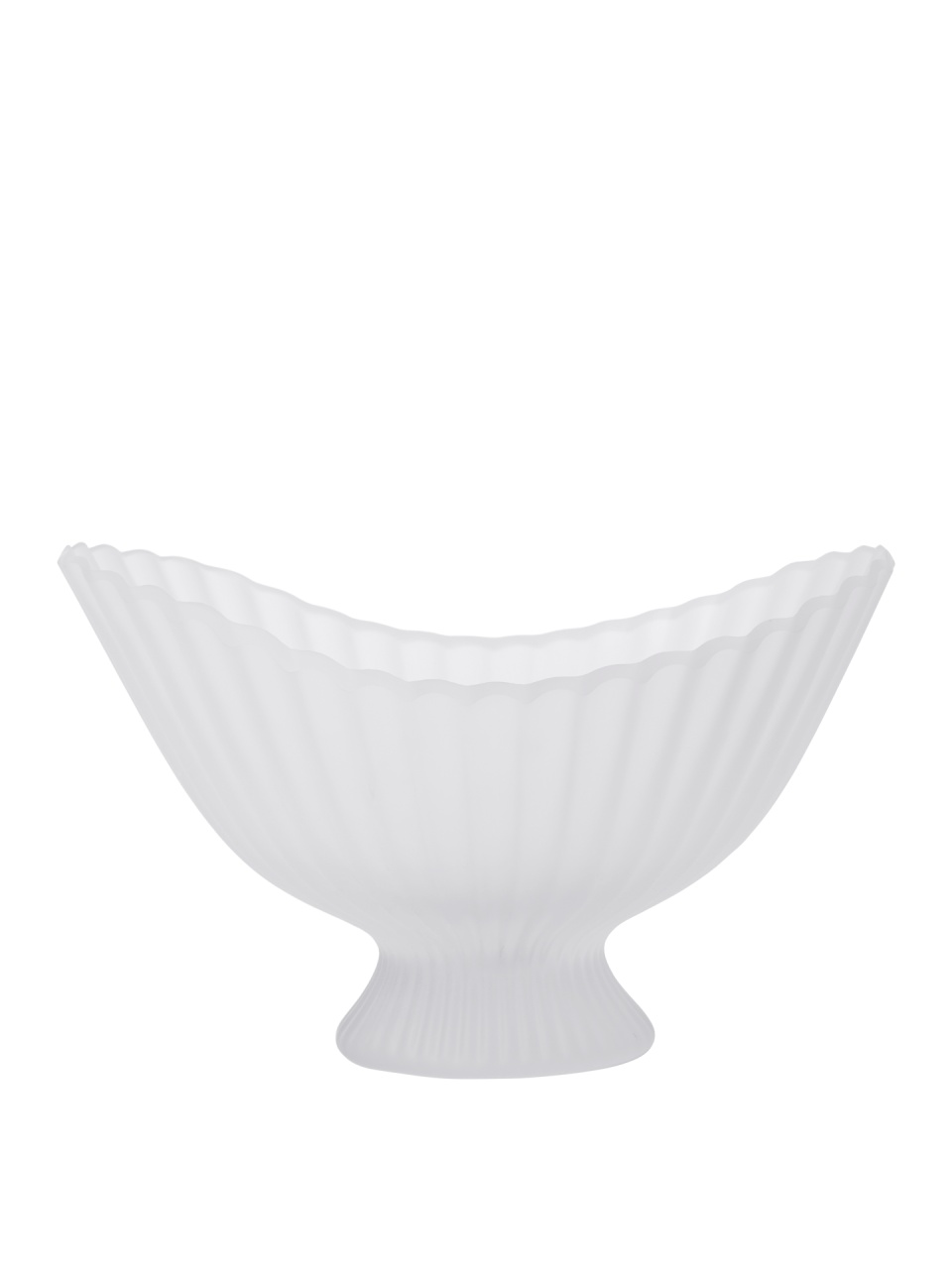 Decorative Bowls Fructiera alba din sticla 31x41 cm Fountain Ferm Living