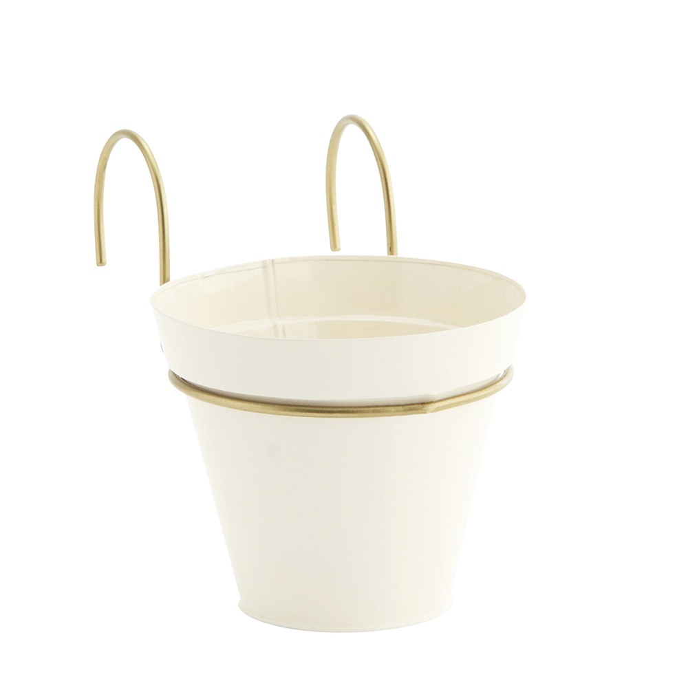 Pots & Planters Jardiniera crem/aurie din metal 16 cm Tory Madam Stoltz