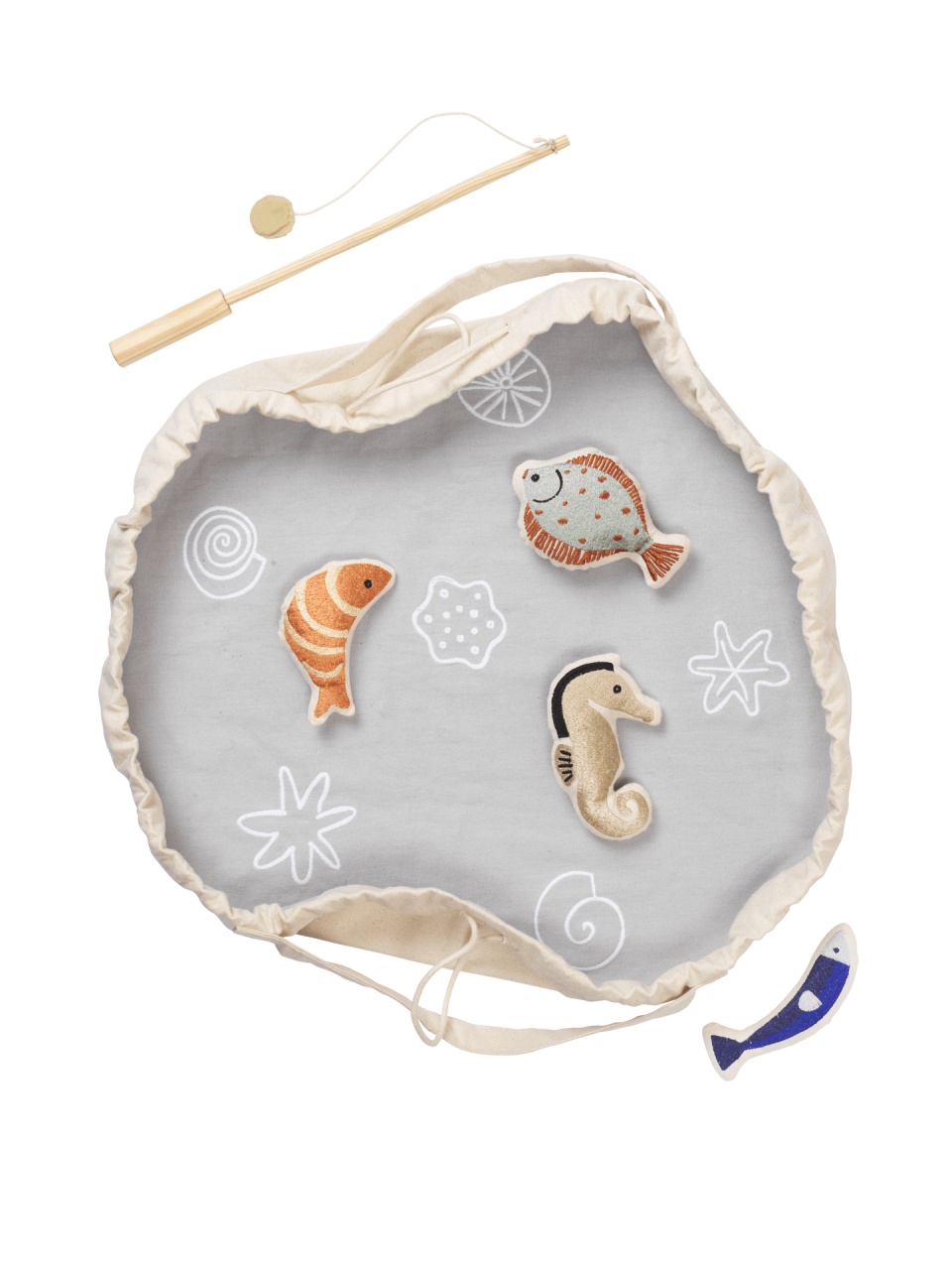 Joc multicolor din bumbac Fishing Ferm Living