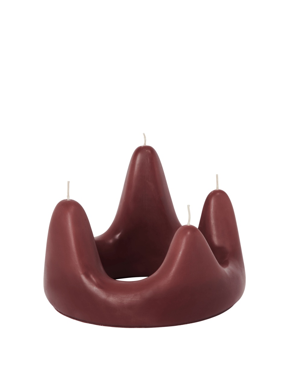 Candles Lumanare rosie din fibre sintetice 14 cm Stala Ferm Living