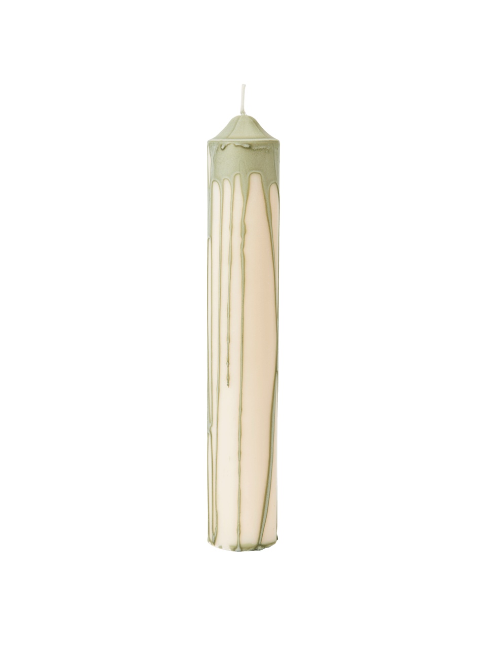Candles Lumanare verde ceai din fibre naturale 30 cm Dryp Ferm Living