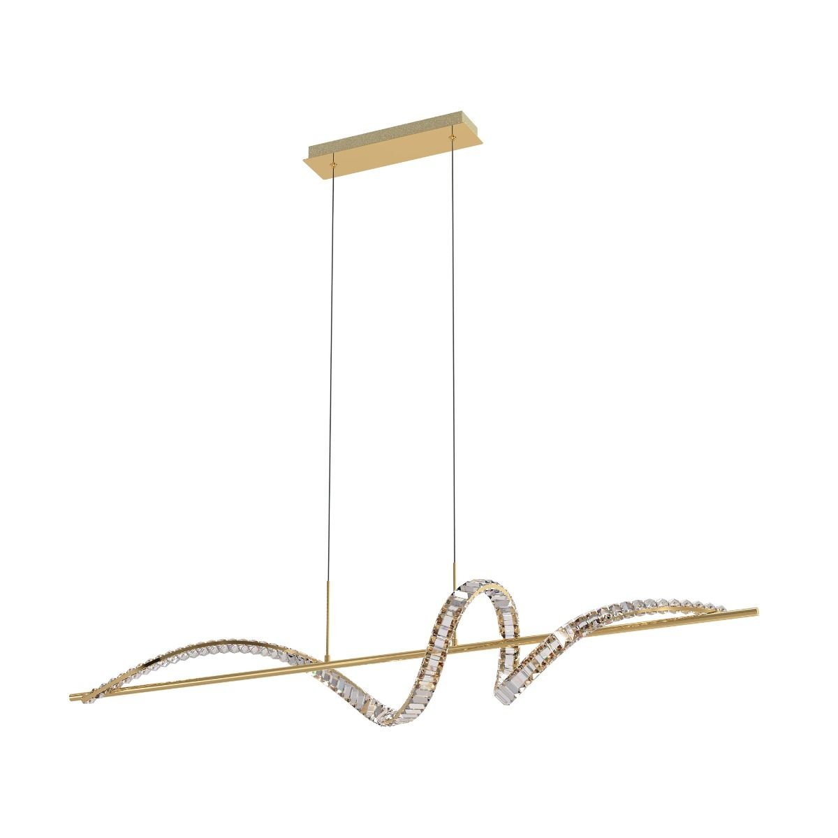 Lighting Fixtures Lustra aurie din metal cu Athesa Zuma Line