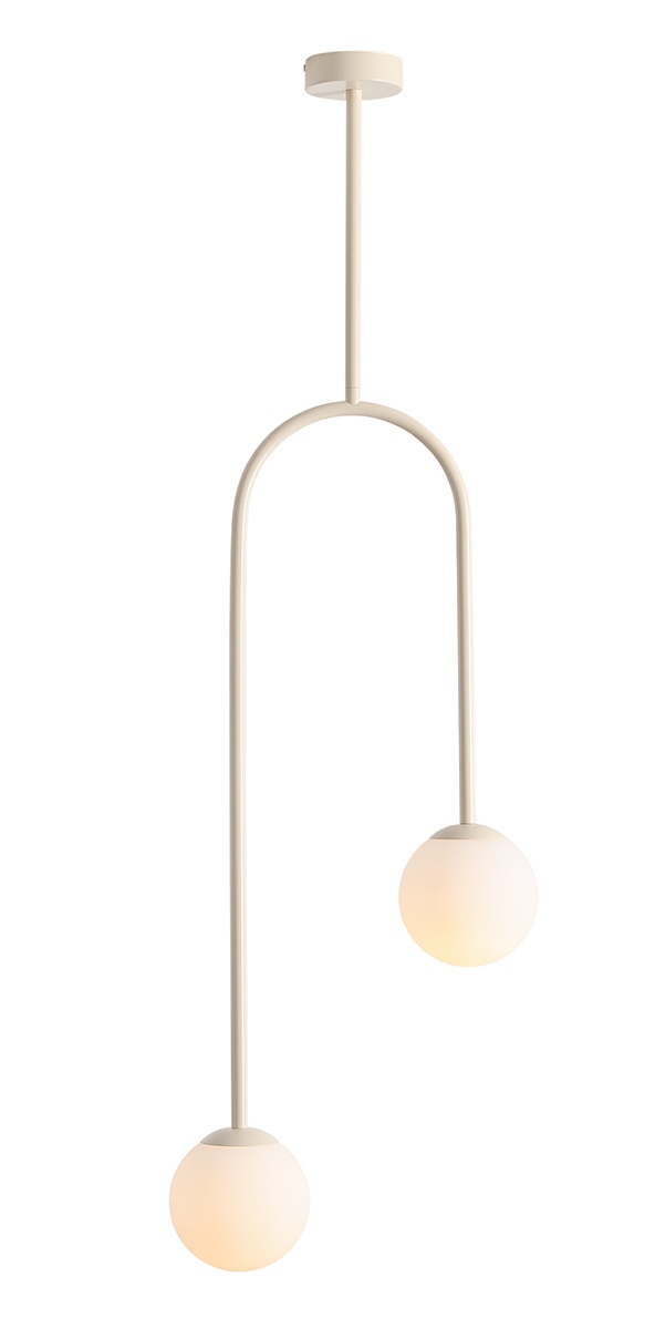 Quiet Object Lustra crem din metal cu 2 becuri Nave Quiet Object