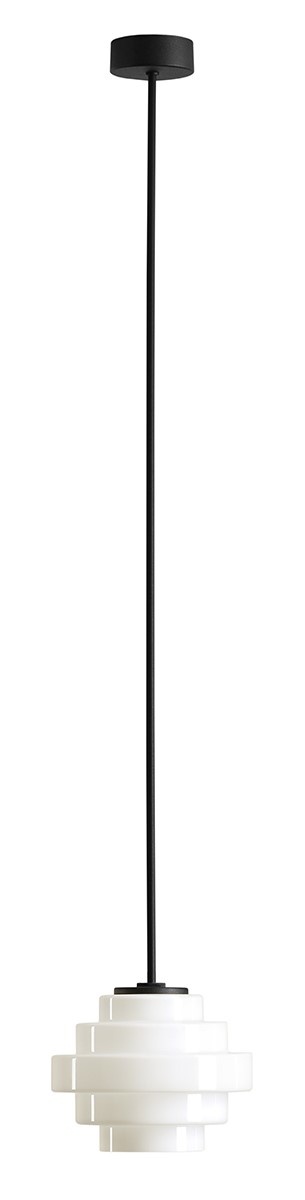Chandeliers Lustra neagra/alba din metal Filo L Aldex