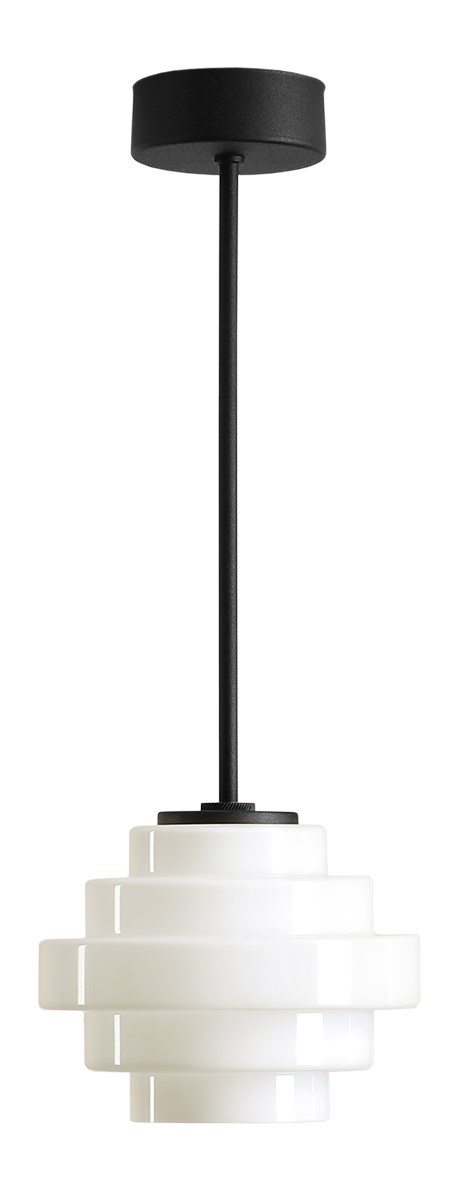 Lighting Fixtures Lustra neagra/alba din metal Filo S Aldex
