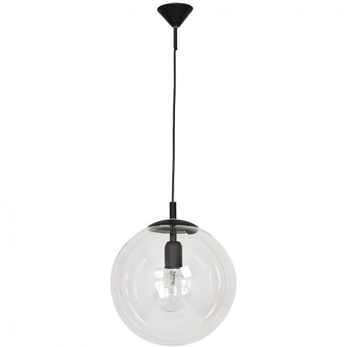 Quiet Object Lustra transparenta/neagra din metal Globus Quiet Object