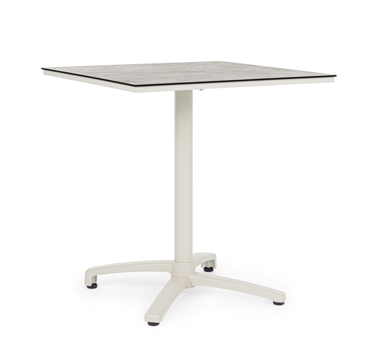 Outdoor Furniture Masa bistro exterior gri din metal 70x70 cm Claret Bizzotto