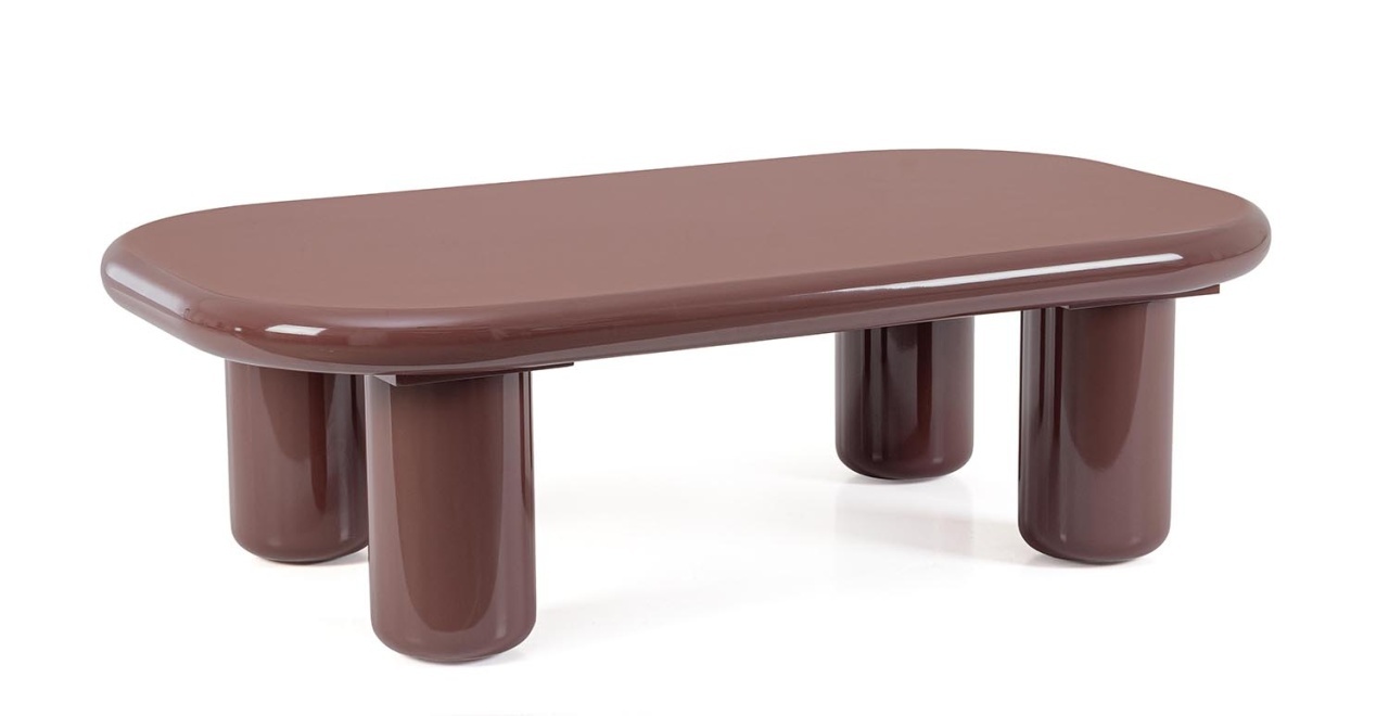 Tables Masa de cafea maro caramiziu 70x120 cm Otilia Bizzotto