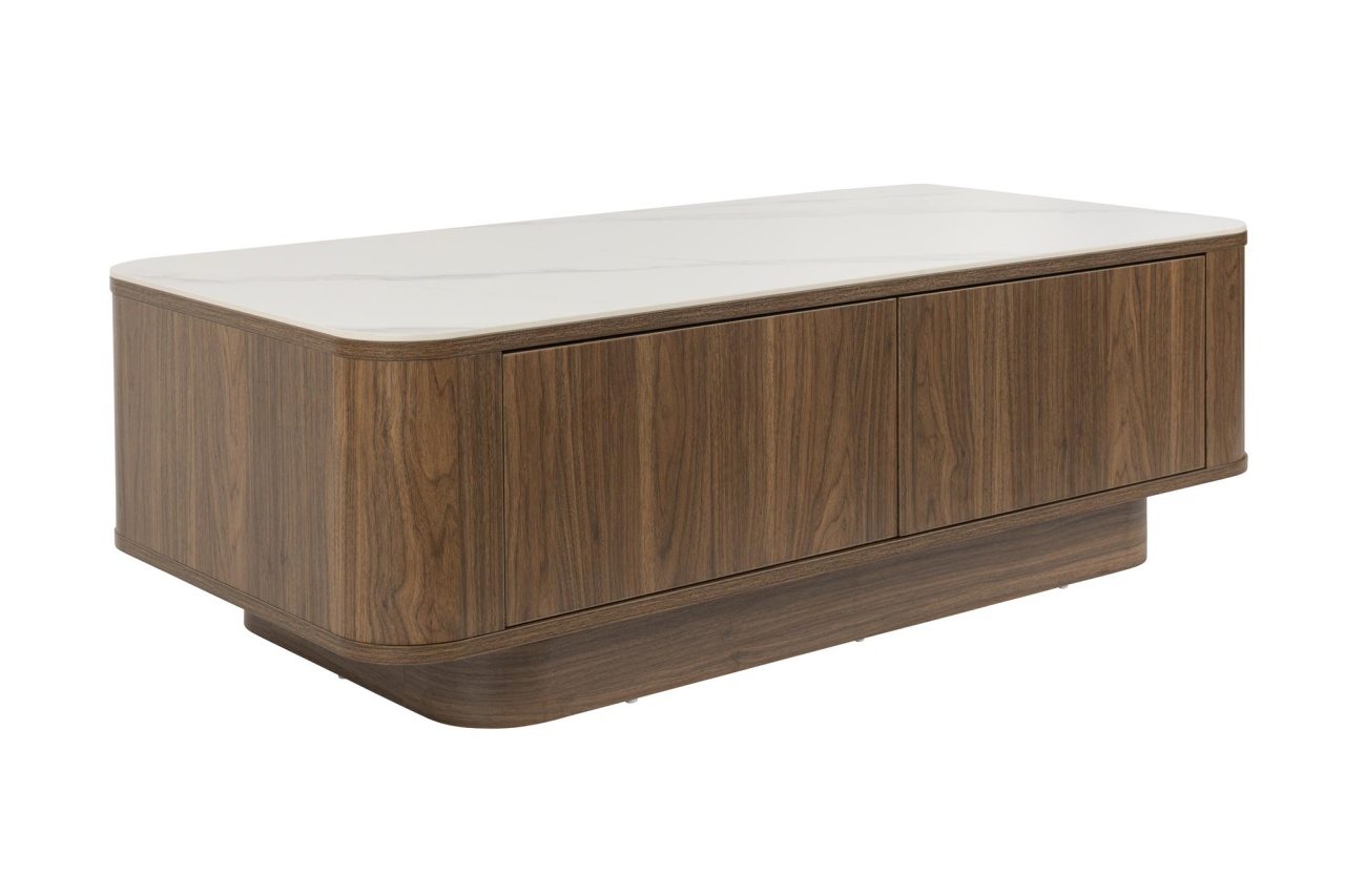 Tables Masa de cafea maro din lemn 60x120 cm Almira Walnut The Home Collection
