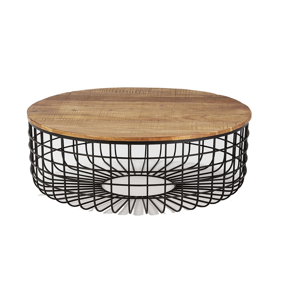 Quiet Object Masa de cafea maro/neagra din lemn 102 cm Suvan Quiet Object