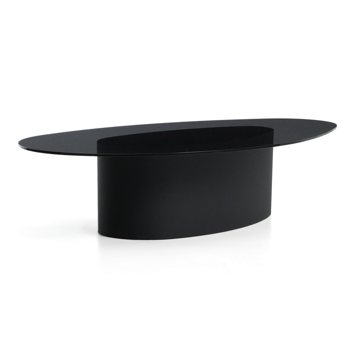 cafea neagra Masa de cafea neagra din metal 80x140 cm Olir Kave Home