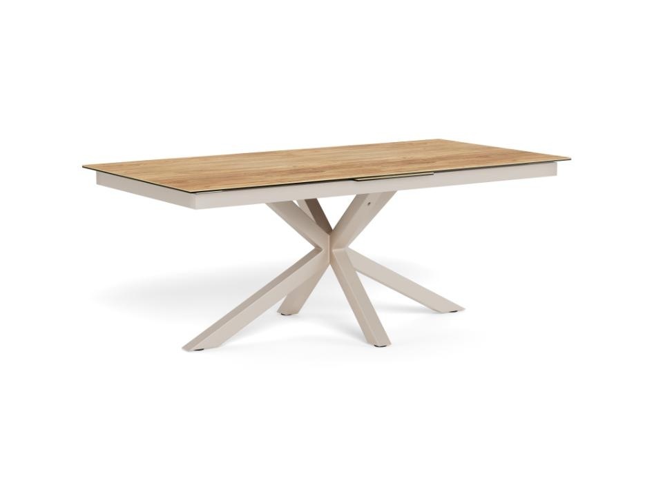 Kitchen & Dining Room Tables Masa dining extensibila maro/gri din ceramica 100x200(240) cm Heaven Actona Company