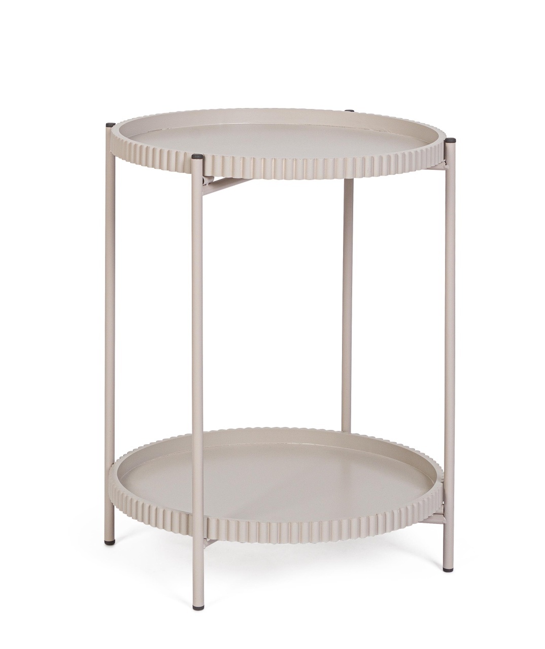 Accent Tables Masa laterala bej din metal 42 cm Herdys Bizzotto