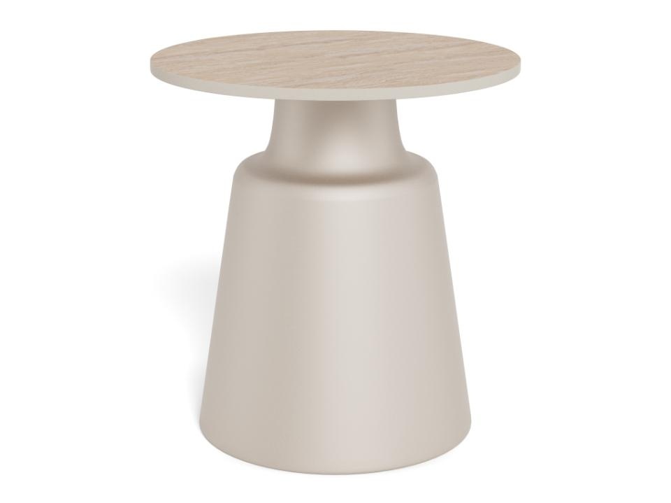 Coffee Tables Masa laterala bej/gridin ceramica 45 cm Santorini Actona Company