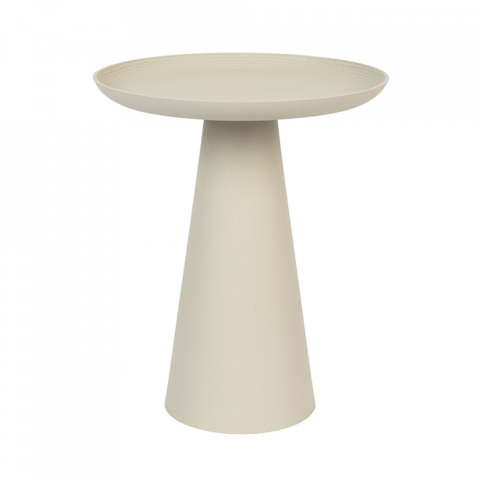 Quiet Object Masa laterala ivorie din metal 35 cm Ringar Quiet Object