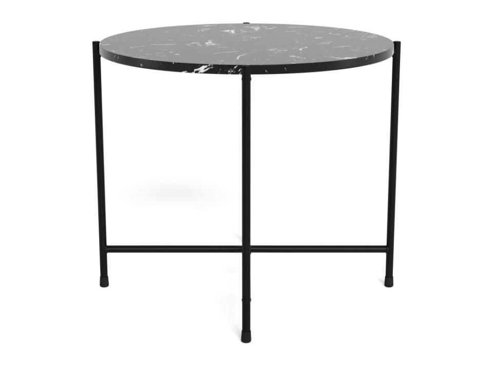 Accent Tables Masa laterala maro/neagra din marmura 52 cm Avila Actona Company