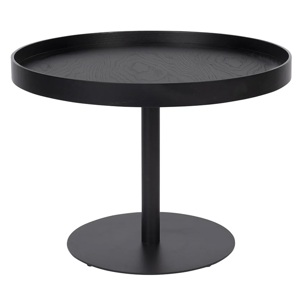 Quiet Object Masa laterala neagra din metal 56 cm Yuri Quiet Object