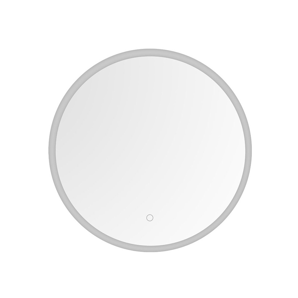 Mirrors Oglinda cu LED rotunda argintie din sticla 80 cm Chandelier Zuma Line