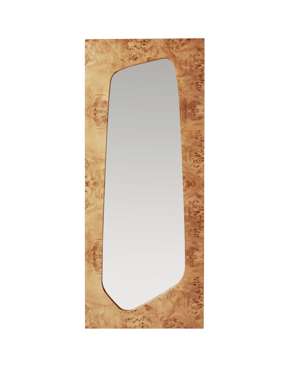 Mirrors Oglinda dreptunghiulara maro deschis din sticla 55x135 cm Folia Ferm Living