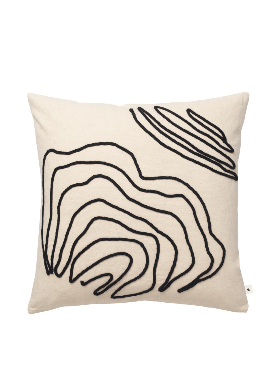 Throw Pillows Perna patrata crem din bumbac 50x50 cm Jot Ferm Living