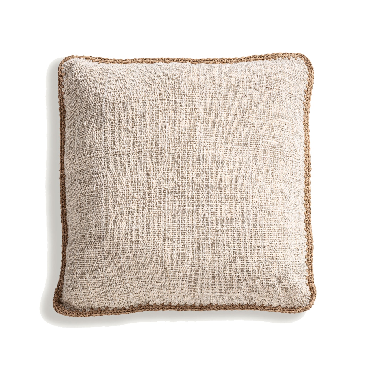 perna pentru bebe Perna patrata maro din fibre sintetice 50x50 cm Serun Vical Home
