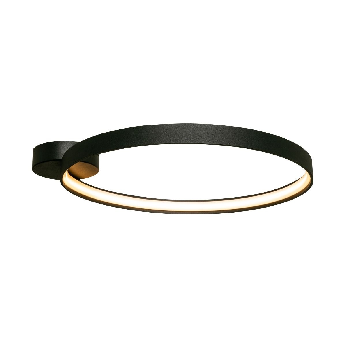 Lighting Fixtures Plafoniera neagra din metal Circle Mania Zuma Line