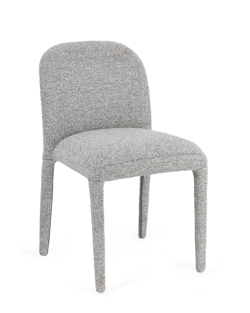 Chairs Scaun dining gri din textil Antara Boucle Bizzotto